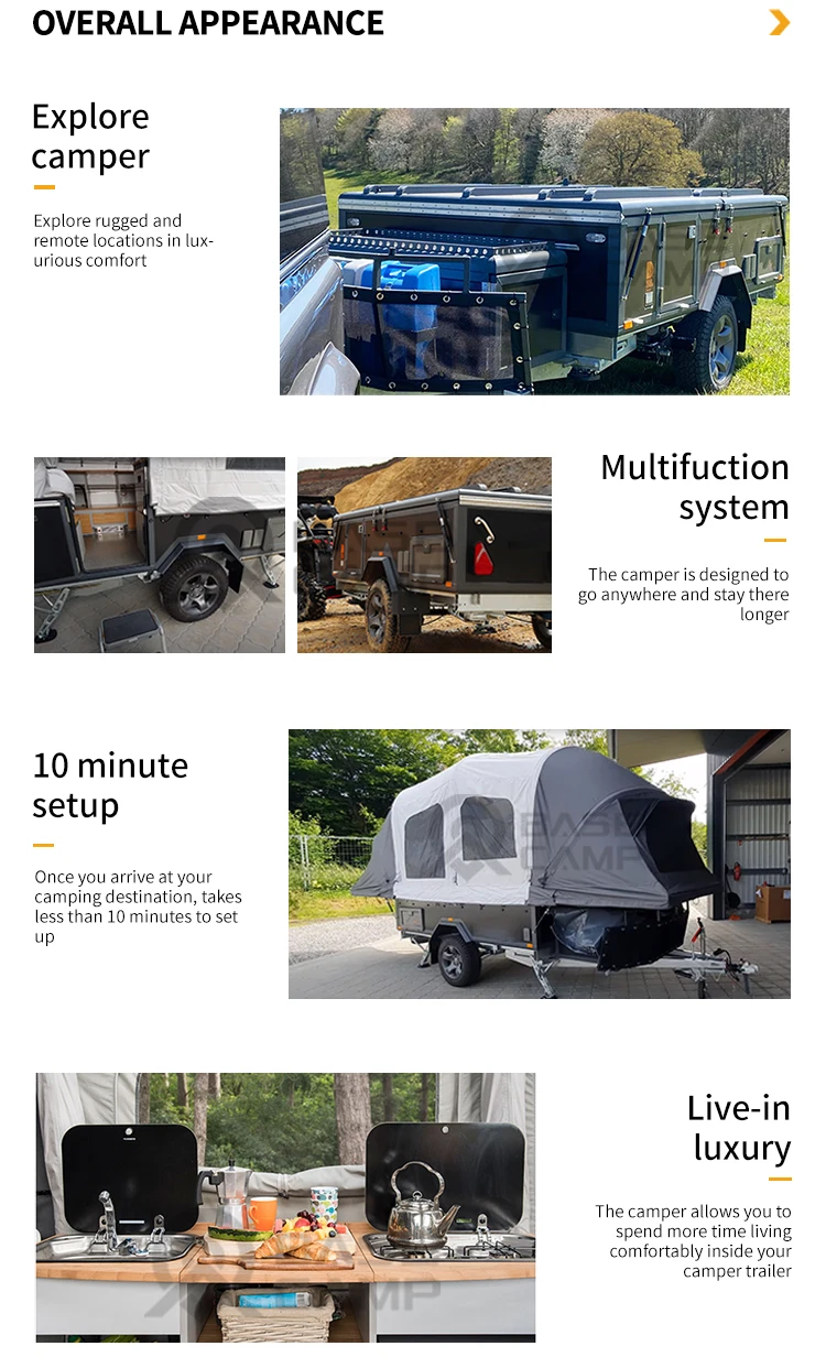 Eco Mini Off Road Dual Folding Pop Up Travel Off Grid Trailer Camper Buy Camper,Trailer Camper