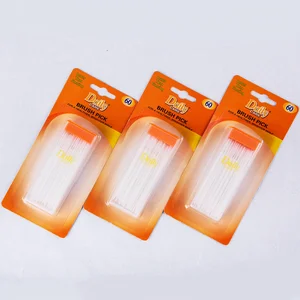 Daily Care Top Selling Plastic Interdental Toothbrush Customize Brand Plastic Toothpick 60picks Teeth Clean Mint Flavor