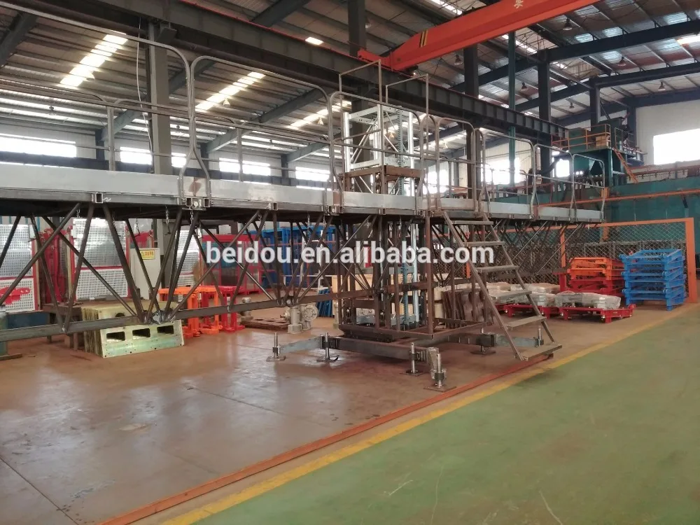 Building Facade External Mobile Scaffolding Double Mast Climbing Platform Single Mast Climber Working Platform