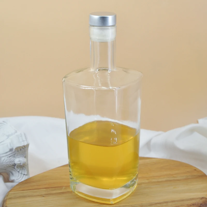 High Quality Empty Glass 500 Ml 700 Ml Whiskey Vodka Rum Whisky Spirits