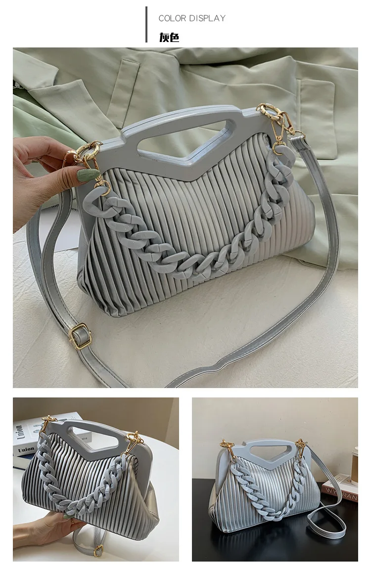 Leather Korean Fashion Trend Ladies Handbag Casual Simple Shoulder Satchel