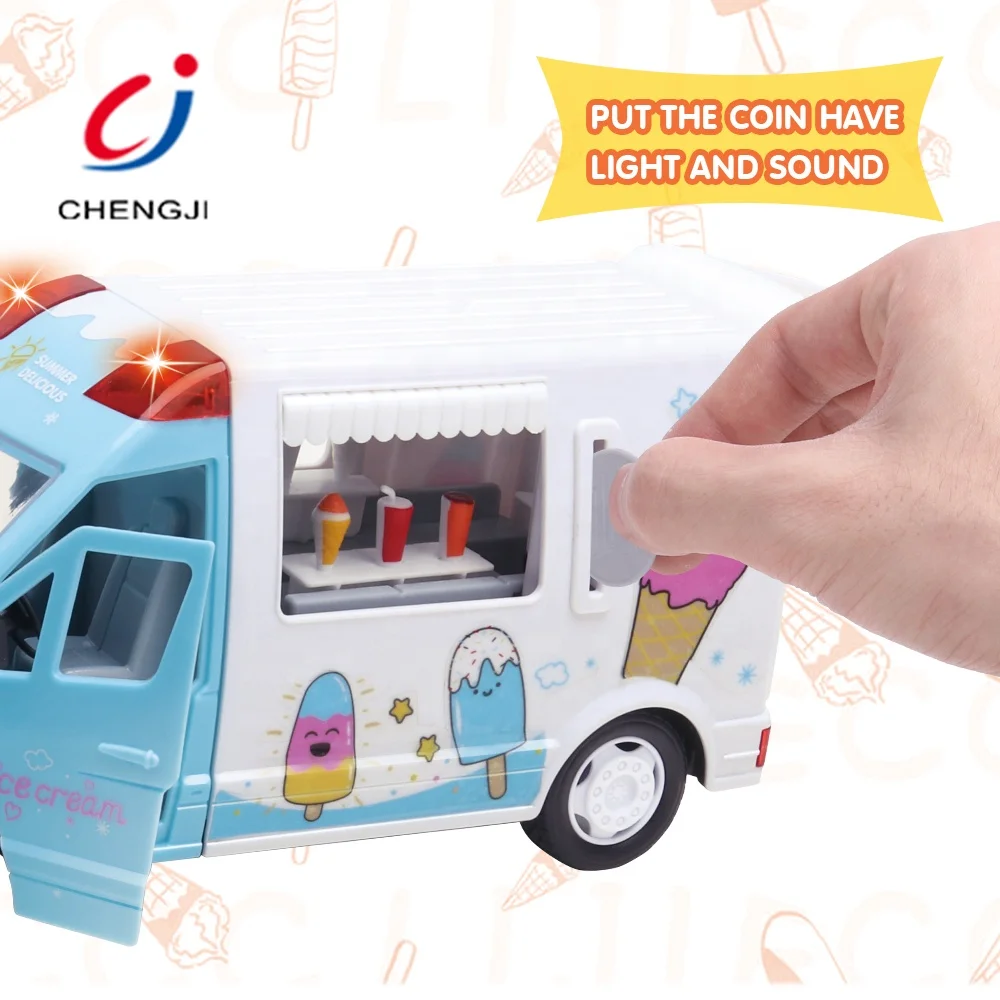 Conjunto de brinquedo de sorvete,Conjunto de jogo de carrinho de caminhão  de sorvete de jogo de simulação, Jogo de sorvete de produtos infantis para  berçários de jardim de infância Lafande