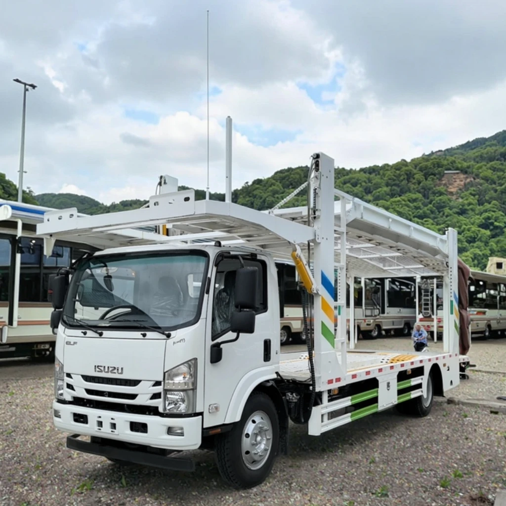 caminhão Transportador de 5 Carros com Carga de 4 Assentos, Reboque de 2 Eixos, Venda de Reboques para Carros com Bitola de 3800 mm
