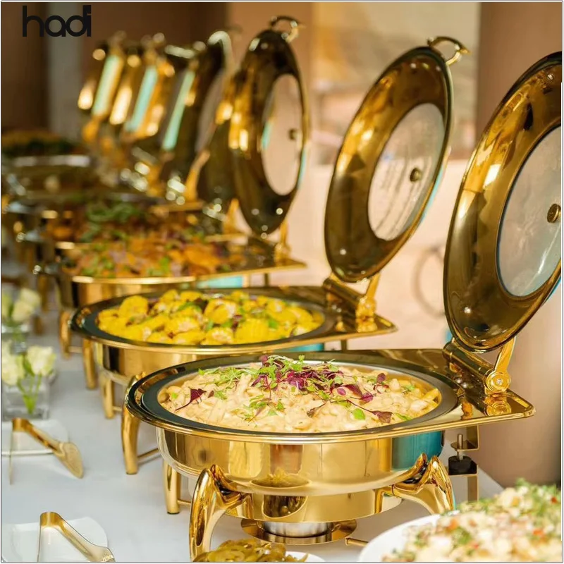 Scaldavivande Da Buffet In Acciaio Inox 25 Ml Con Coperchio Arrotolabile - 1 Pezzo, Per Feste E Catering - 3