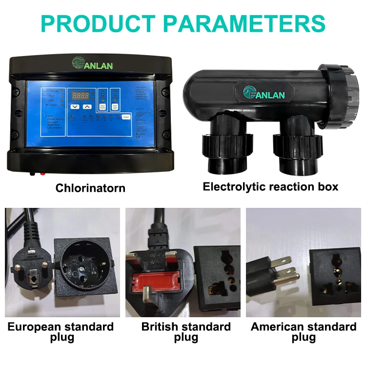 2 in 1 Automatic Dosing Chlorine Salt Chlorinator for Swimming Pool