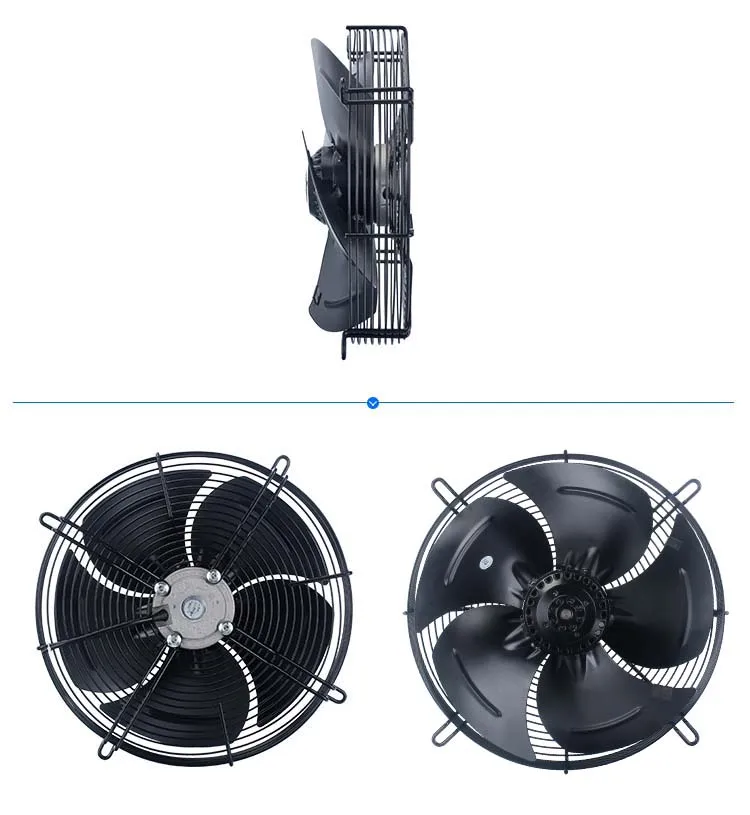 External Rotor Sickle Impeller, WST4E-350.FG.V, 350mm, Axial - detail 2