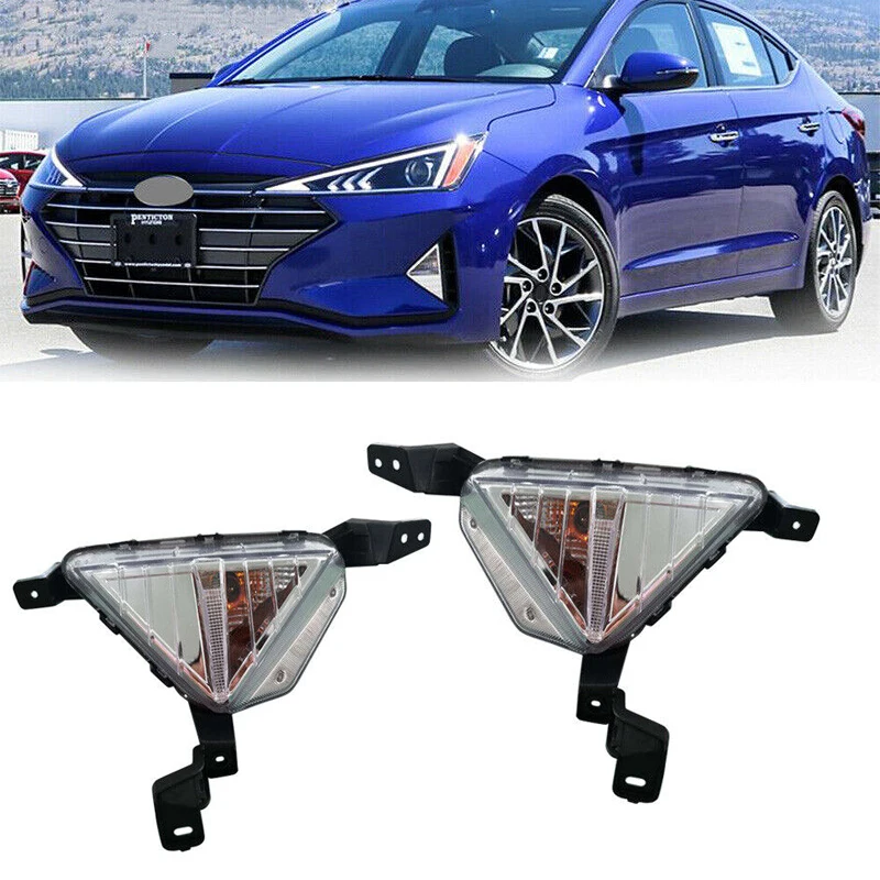 Auto Parts Pair Front Fog Light Lamp Assy For Hyundai Elantra Sedan 2019 to 2020