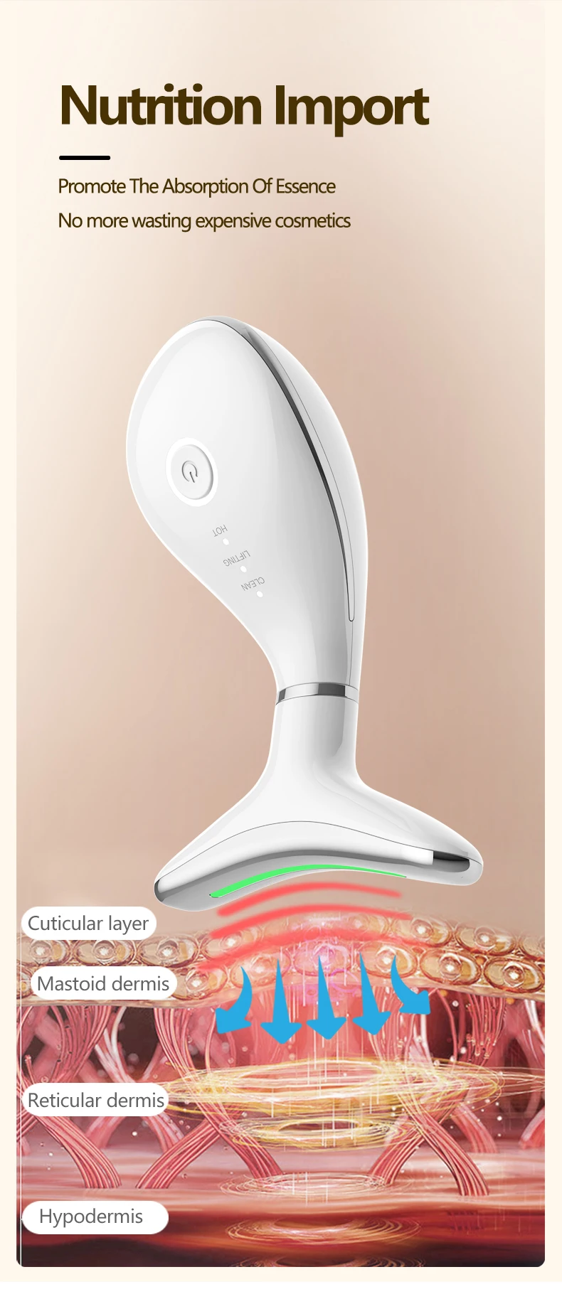 Neck Face Lifting Massager Face Sculpting Tool Skin Rejuvenation Device for Anti Aging Lifting and Tightening Sagging Skin