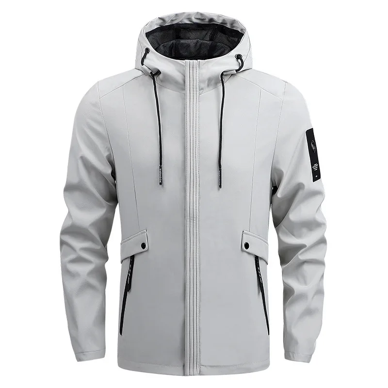 2024 New Mans Clothing Custom Zip Up Hooded Plus Size Men Windbreaker Jacket_voghion.com