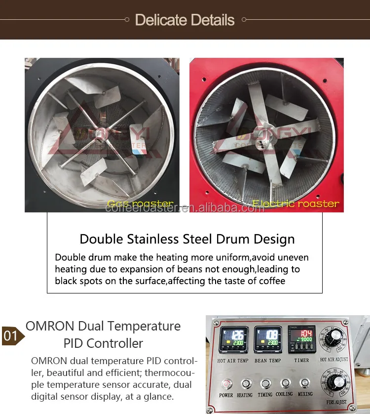 10 Kilos Coffee Roaster Cafe Roaster Turkish Coffee Roaster Machine