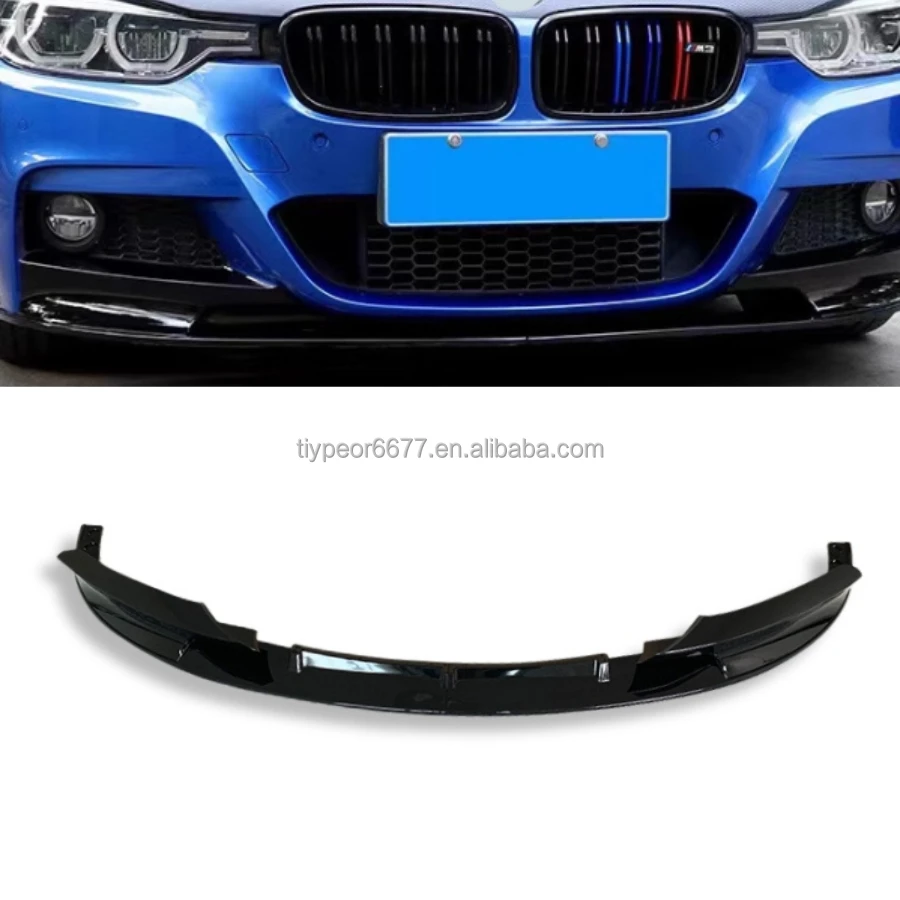 product tiypeor 2pcs sport car front bumper splitter lip for bmw 3 series f30 2012   2018 body kit deflector lips guard protection-3