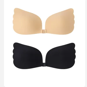 Silicone Bra Women Front Buckle Palm  Images Women Underwear Invisible Bra