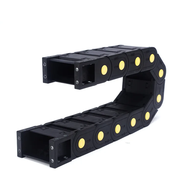 Plastic Drag Chain Cable Carrier Closed Type With End Connectors R28 15 X 40mm L1000mm For - View #6