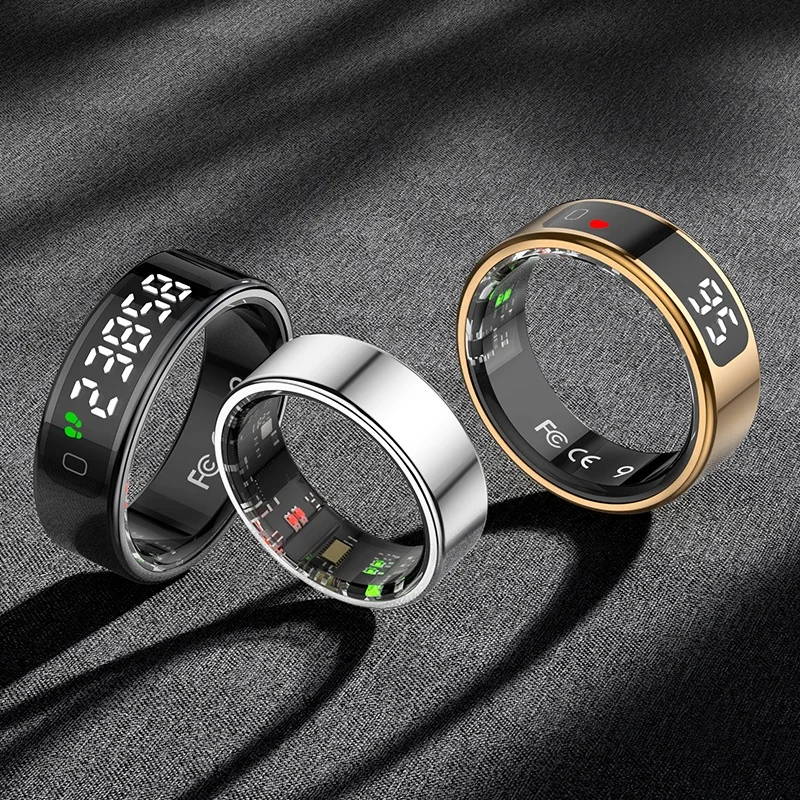 Bague Connectée Santé – Fitness, Fréquence Cardiaque, Sommeil, Oxygène Sanguin