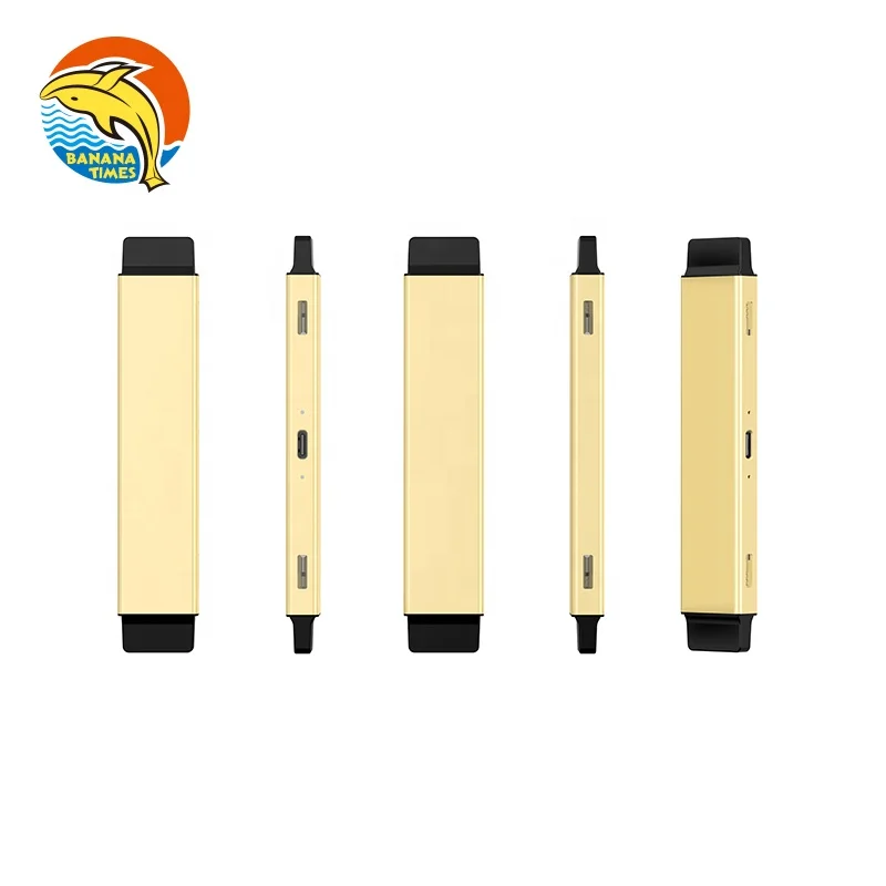 Customized packaging battery slim empty cbd pen 2ml USB- C 500mah rechargeable desechable pen cbd