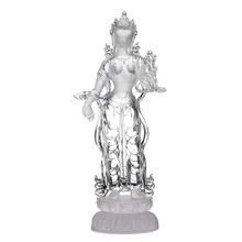 Glass Whiteness Home Crafts Buddha Hall Desktop Offerings Decoration Tantric Buddha Statue Customized Standing Statue