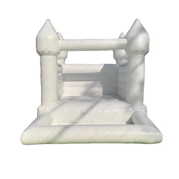 New Trendy white bouncy castle white bouncy castle with slide inflatable white bouncer with slide and ballpit