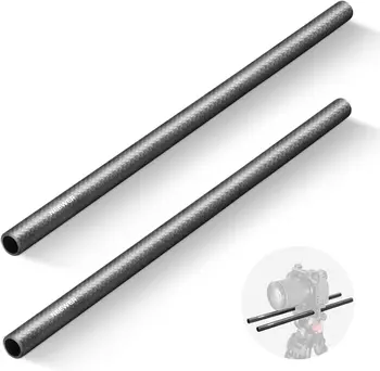 NEEWER 15mm Carbon Fiber Extension Rods 15.7"/40cm Compatible With SmallRig Compatible With Tilta 15mm Rod Rail Support System