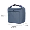 Buckle folding portable lunch bag navy blue