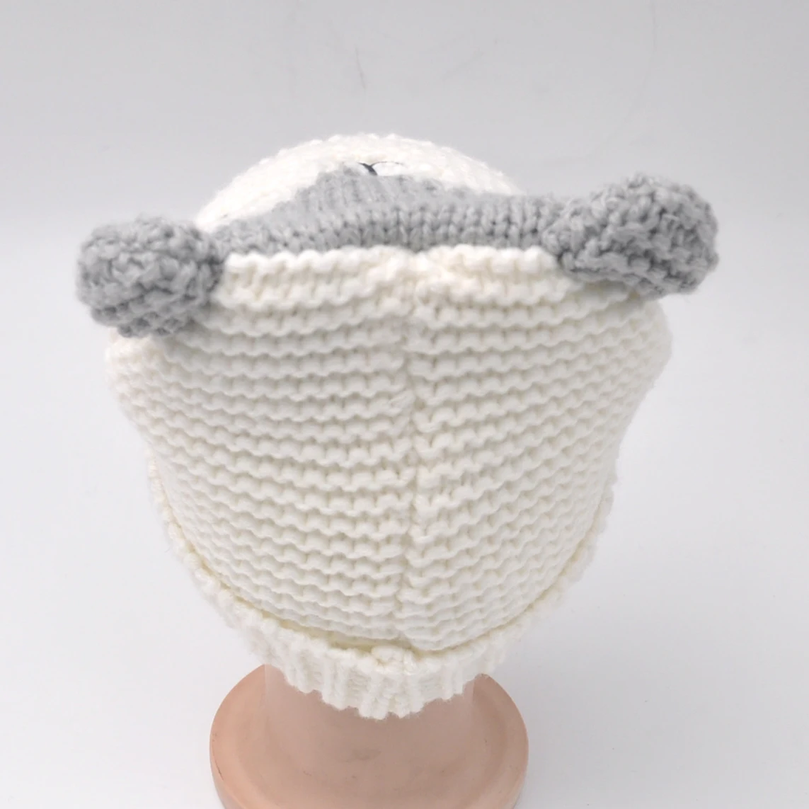 Зимняя теплая зимняя шапка для малышей вязаная бини