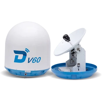Ditel V60 63cm mobile maritime outdoor satellite automatic communication dish antenna internet ku band for ship