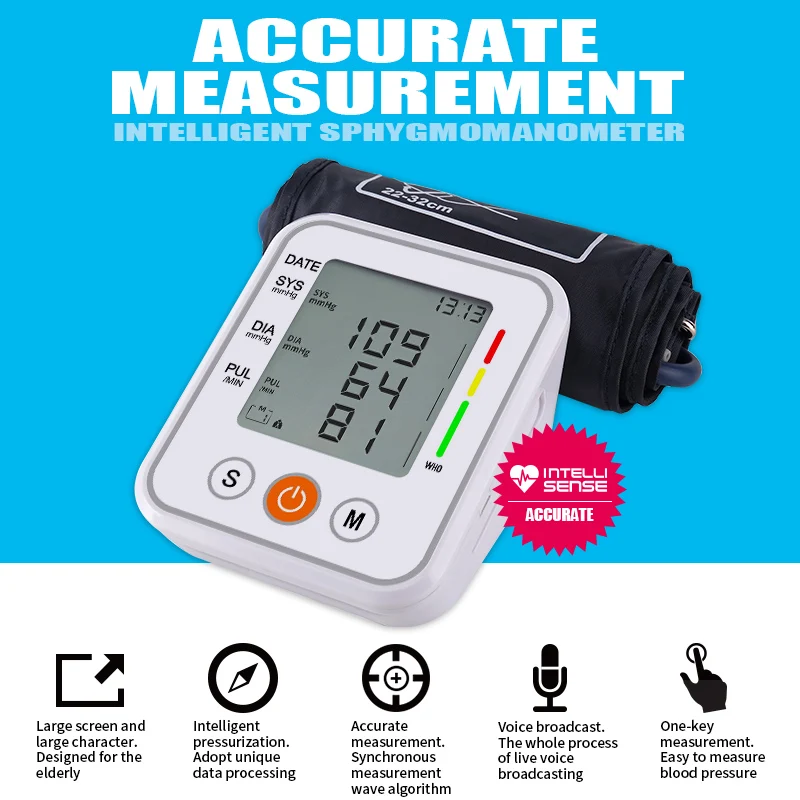 Tensiomètre Poignet Numérique LCD – Précision Professionnelle – Portable – Garantie 1 An – Neuf