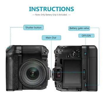 Neewer Vertical Battery Grip with Battery Holder Compatible with  EOS RP DSLR Camera detail image