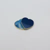 B3# Agate bleue coeur