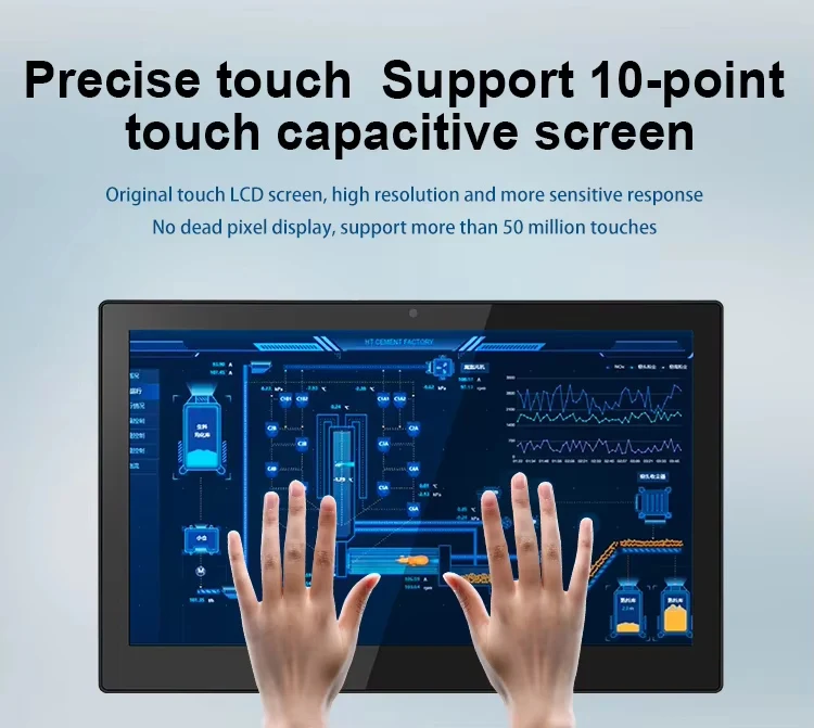 Bolinia 15.6 Inch Industrial Tablet IPS1920*1080 Capacitive Touch Screen Pure Flat RK3288 2G+16G Android All-in-One Panel PC 1