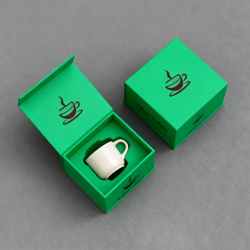 Kilang Kotak Kertas Cawan Kopi Magnetik Disesuaikan Mengikut Pesanan Percetakan Flexografi Bermukaan Matte Kotak Untuk Tumbler dan Cawan Air Kotak Hadiah Hari Raya Mewah