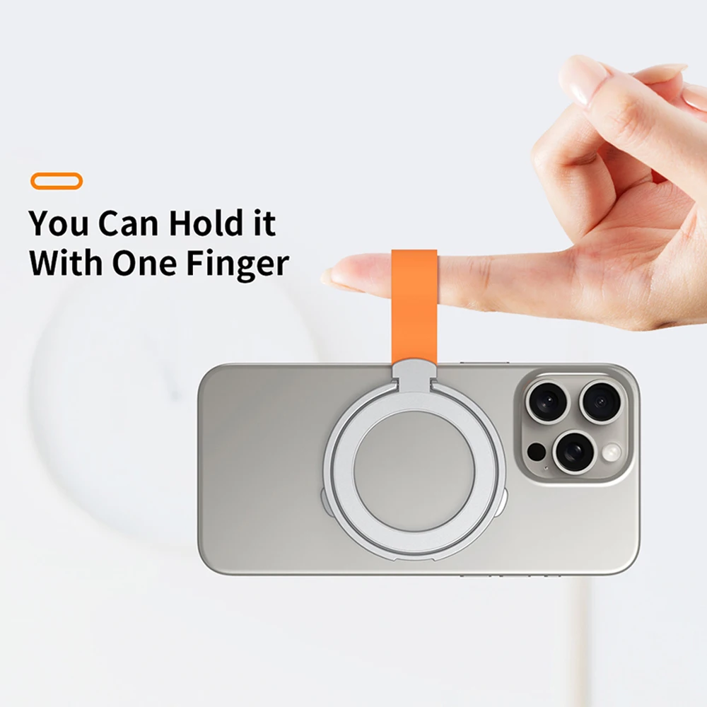 Super Power N52 Foldable 180 Rotation Phone Ring Holder With Magnetic Phone Mount Metal Ring Finger Kickstand Cell Phone