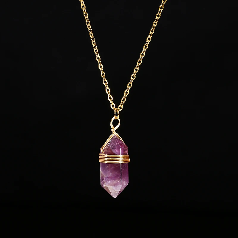 JD GEMS Hexagonal Crystal Necklace