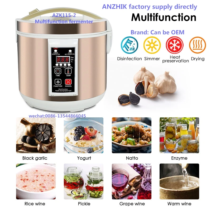 Multi-Functional Garlic Yogurt Natto Fruit Wine Fermentation Pot 110V 