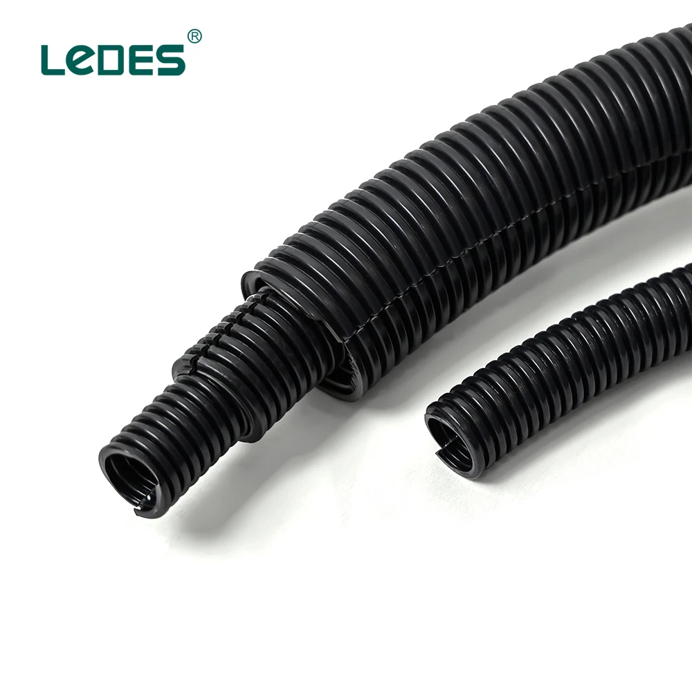 Factory HD Solar Corrugated Conduit Split Black Electrical Conduit Pipe 25mm 32mm