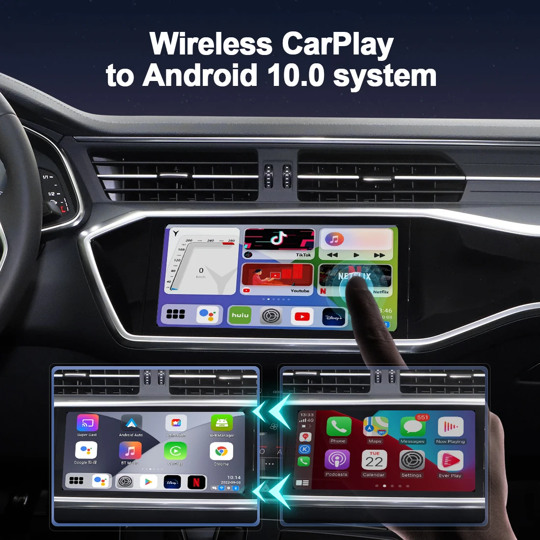 MMB Magic Box Wireless CarPlay AI Box with SIM Card Slot - Android Auto Compatible for JoyeAuto Smartbox