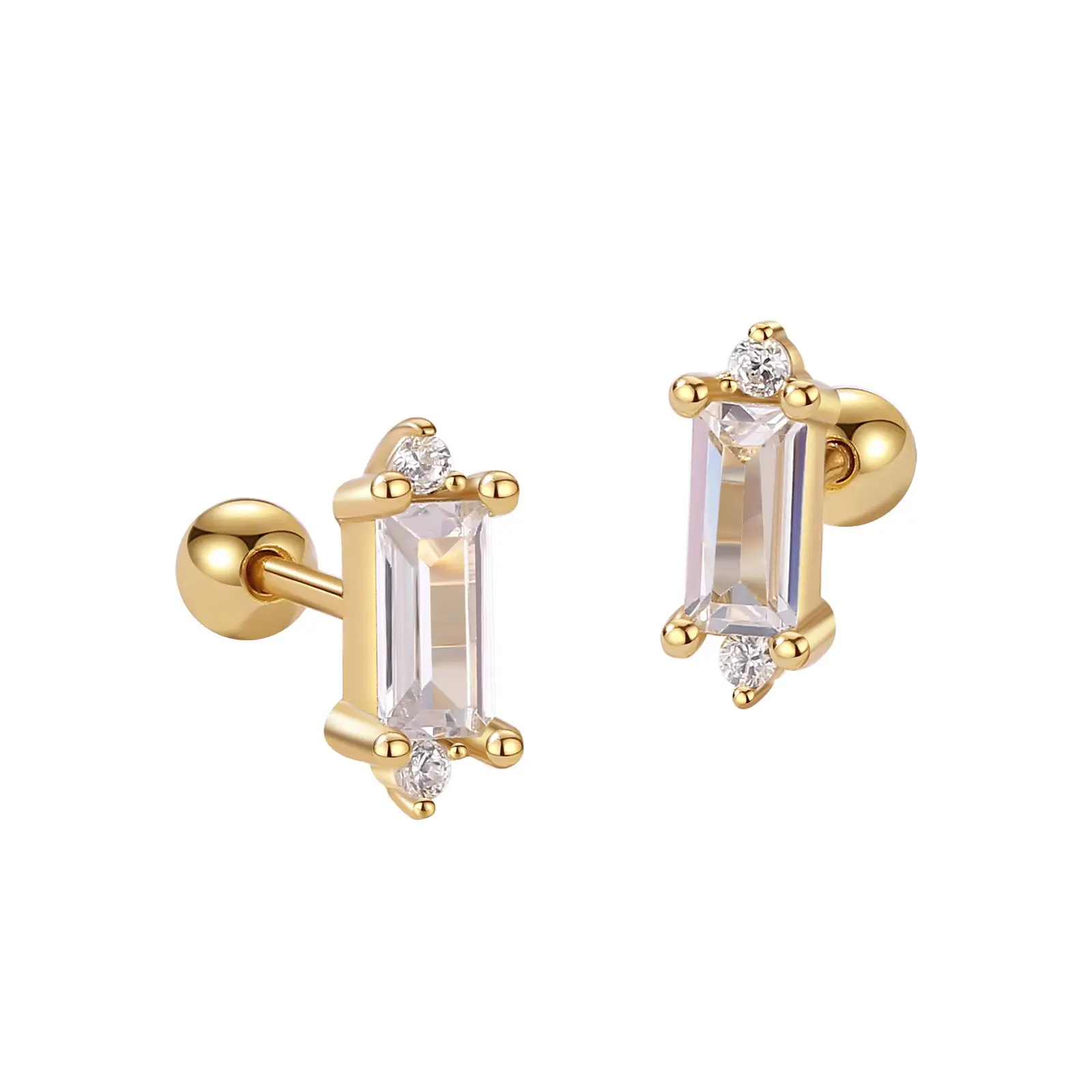 Nagosa Minimalist 925 Sterling Silver 18k Gold Vermeil