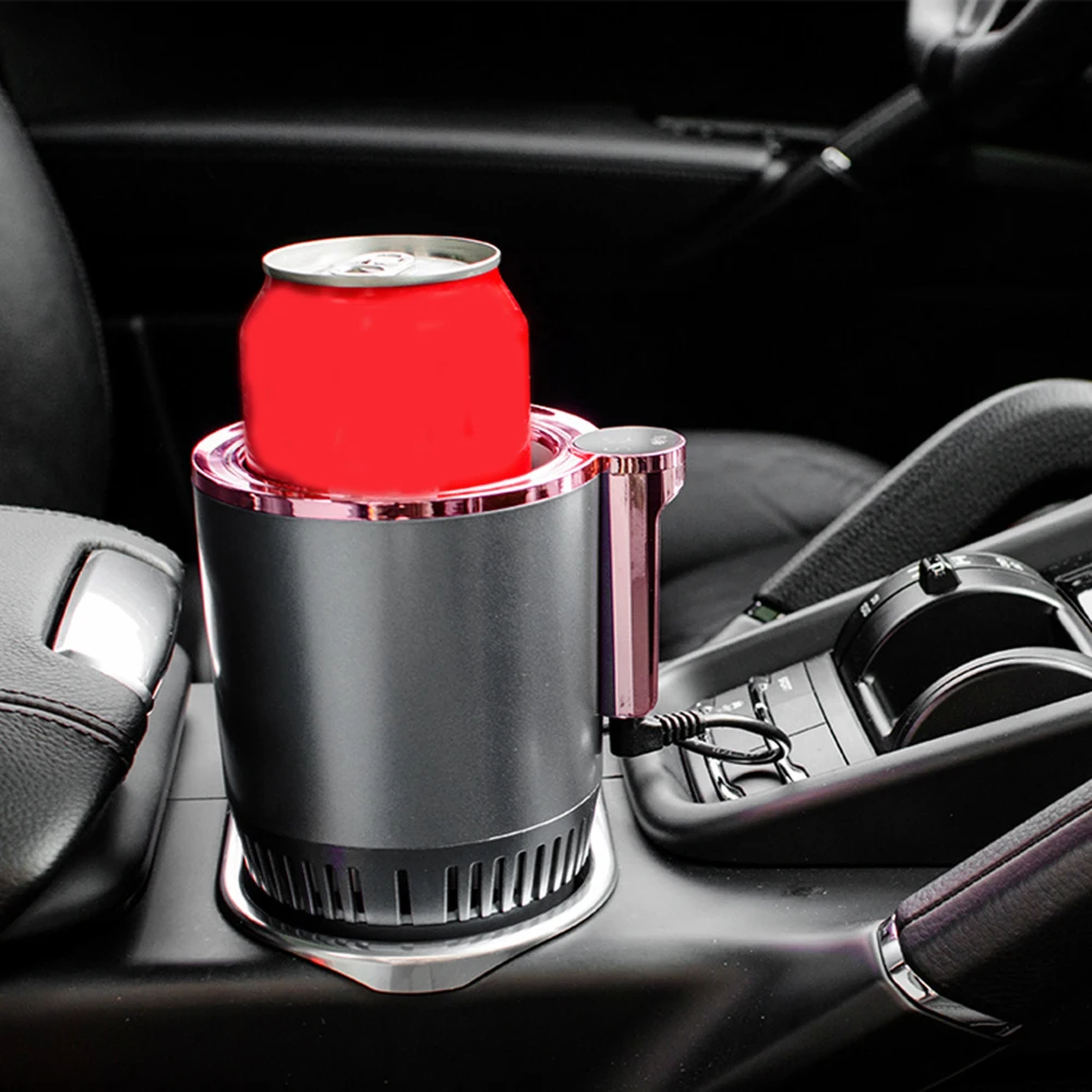 DC12V Smart Cup Mug Holder Summer Drink Car Armrest Console Cooler and Warmer Beverage Tumbler with Heating Cooling Features
