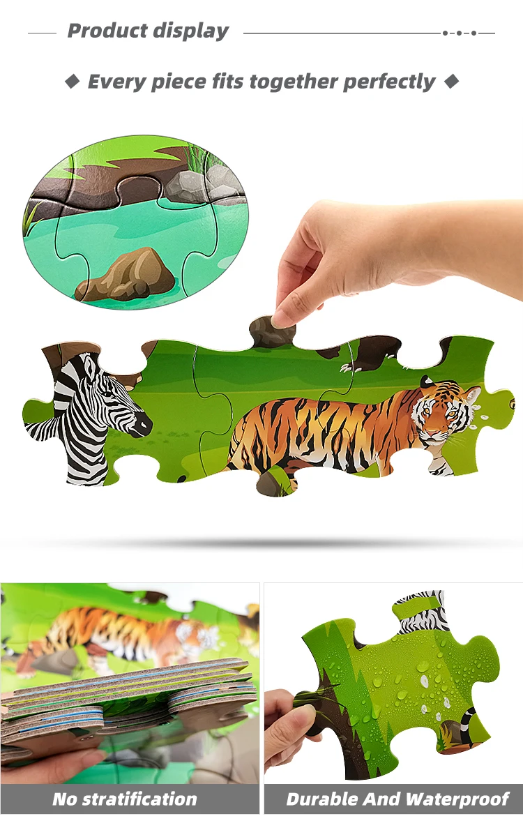 Giant Jumbo Large Animals Floor Children's Custom Kids Jigsaw Puzzles