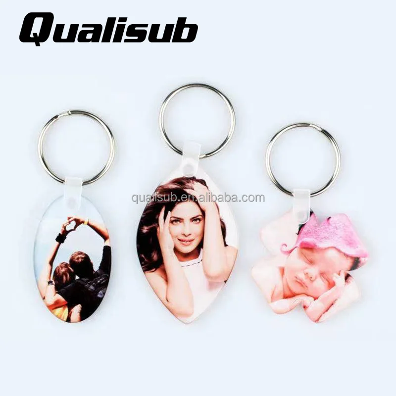 qualisub polymer sublimation keychain rectangle blank