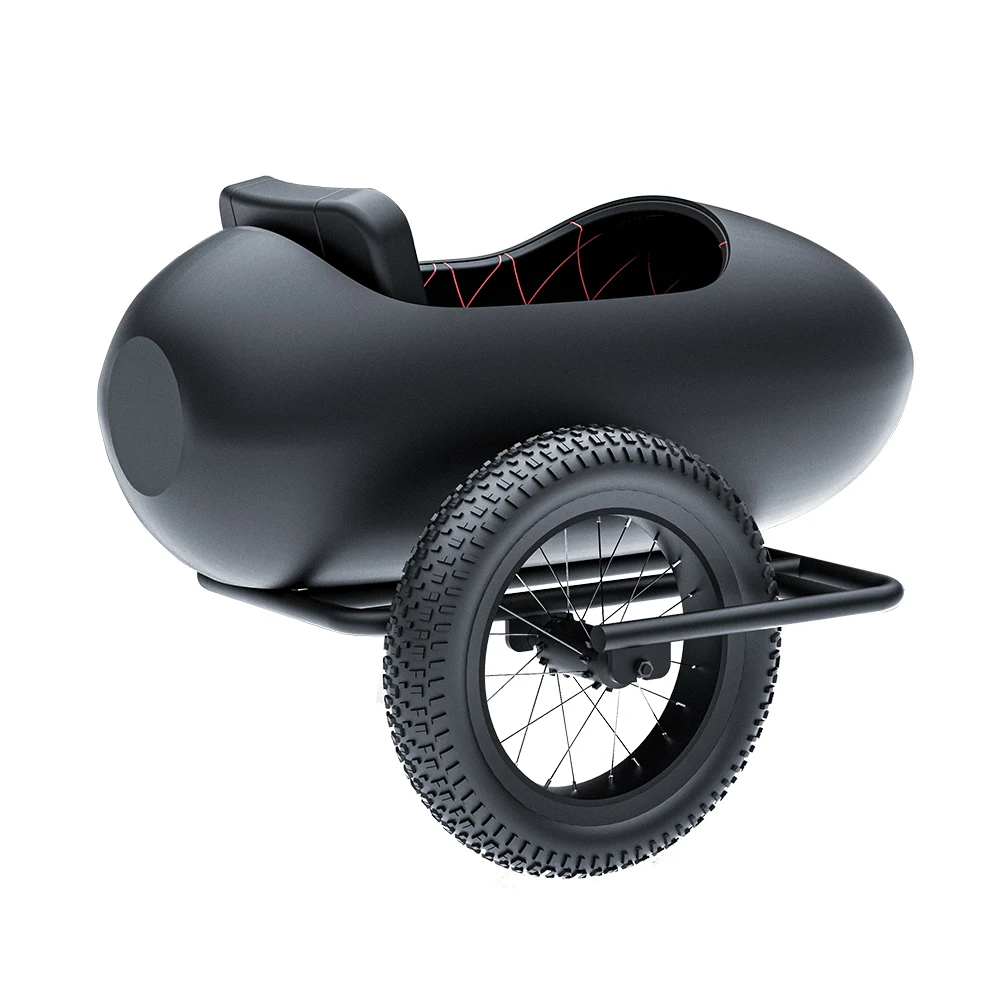 Coswheel Side Car Pedal Assist Bike Sidecar To Carry Pets Electric Fat