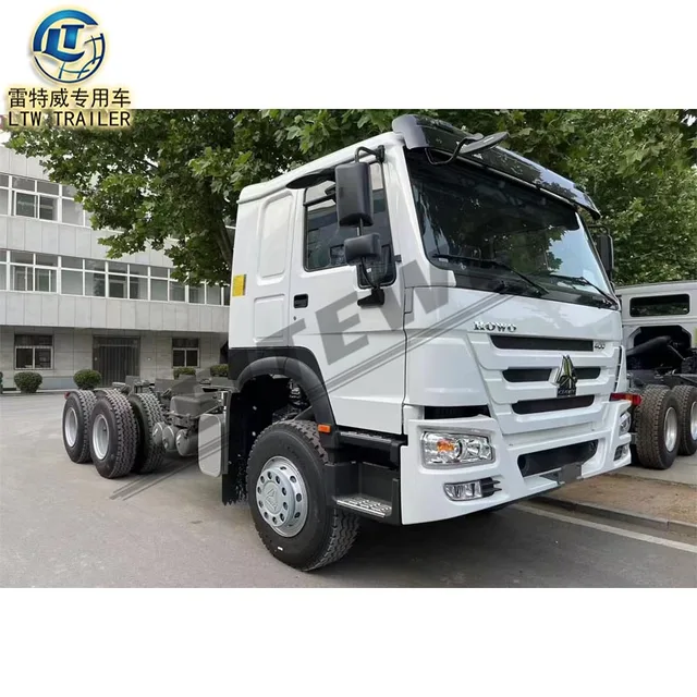 New condition sinotruck howo 6x4 400hp 420hp 50ton drive model Heavy Duty trailer head tractor truck for sale