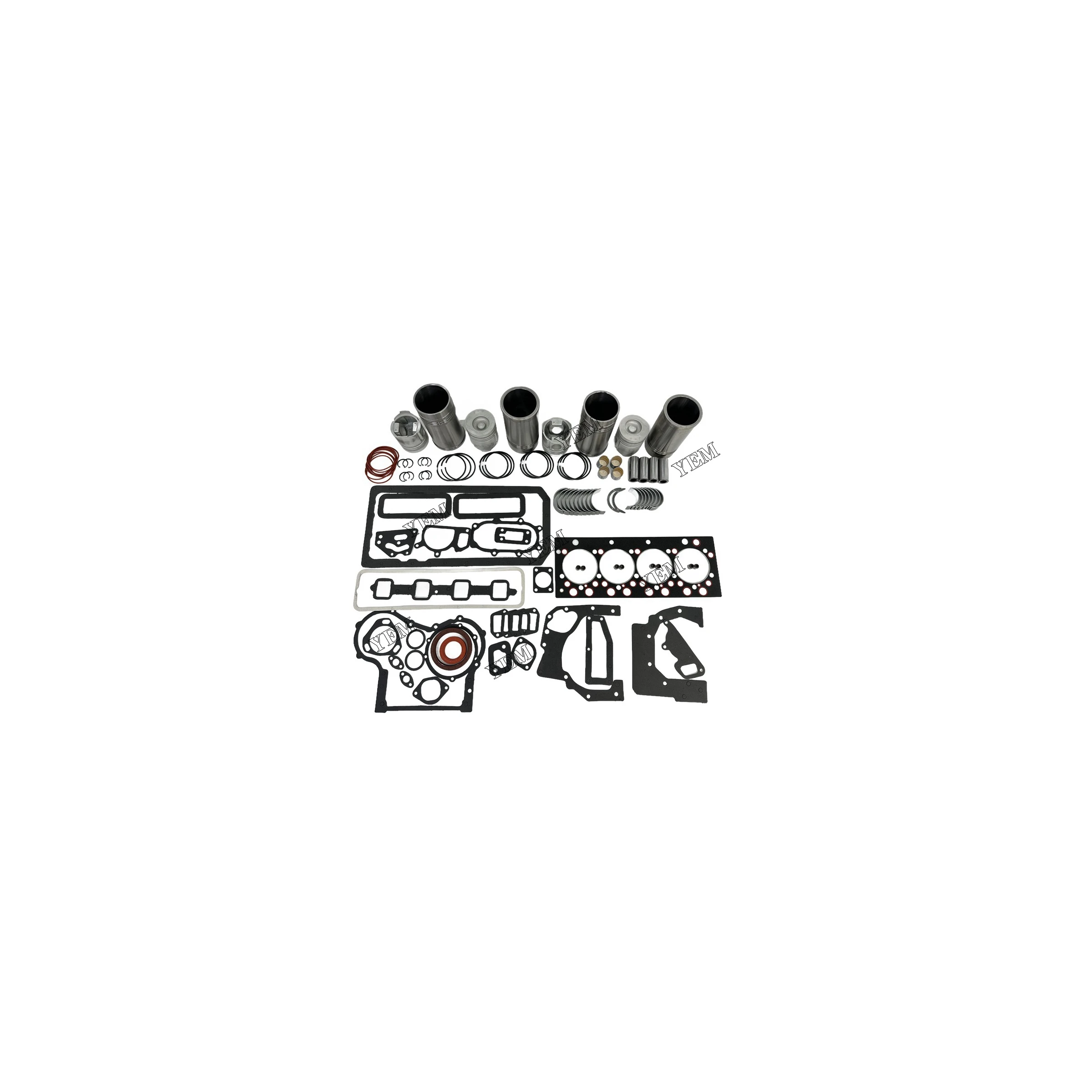 YD4102 Cylinder Liner and Gasket Kit With Bearing Set for Yangdong Excavator Accessories High Quality Engine Parts
