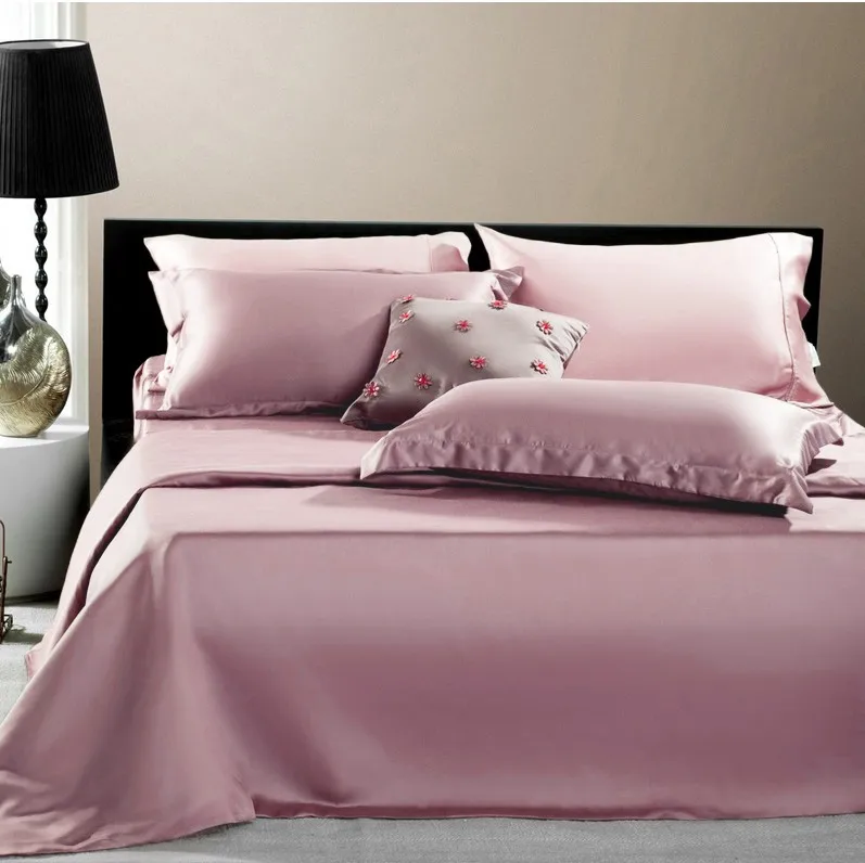 Best Selling 2022 Natural Queen Size Breathable Vegan Silk Bed Sheet