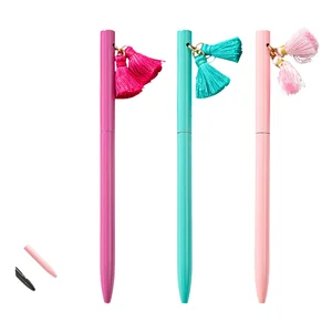 Gao Shi Ladies Metal Signature Ball Pen Pendant Style 1.0mm Fashion Business Gift for Wholesale Customizable Logo Printing