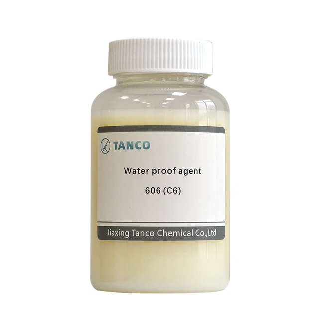 accept custom TANCO 606 waterproofing water repellent agent c6 for fabrics textile finishing agent chemicals auxiliary agent