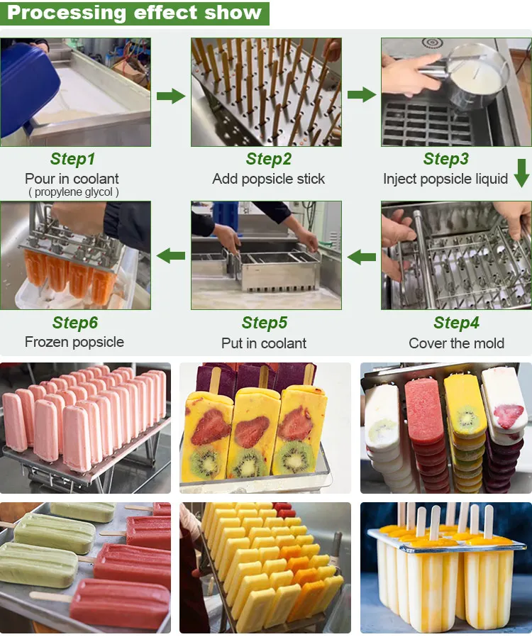 De Fabrication Semi Automatic Single Custom Mold 2023 Vend Long Popsicle Stick Engrave Make Machine for Italian