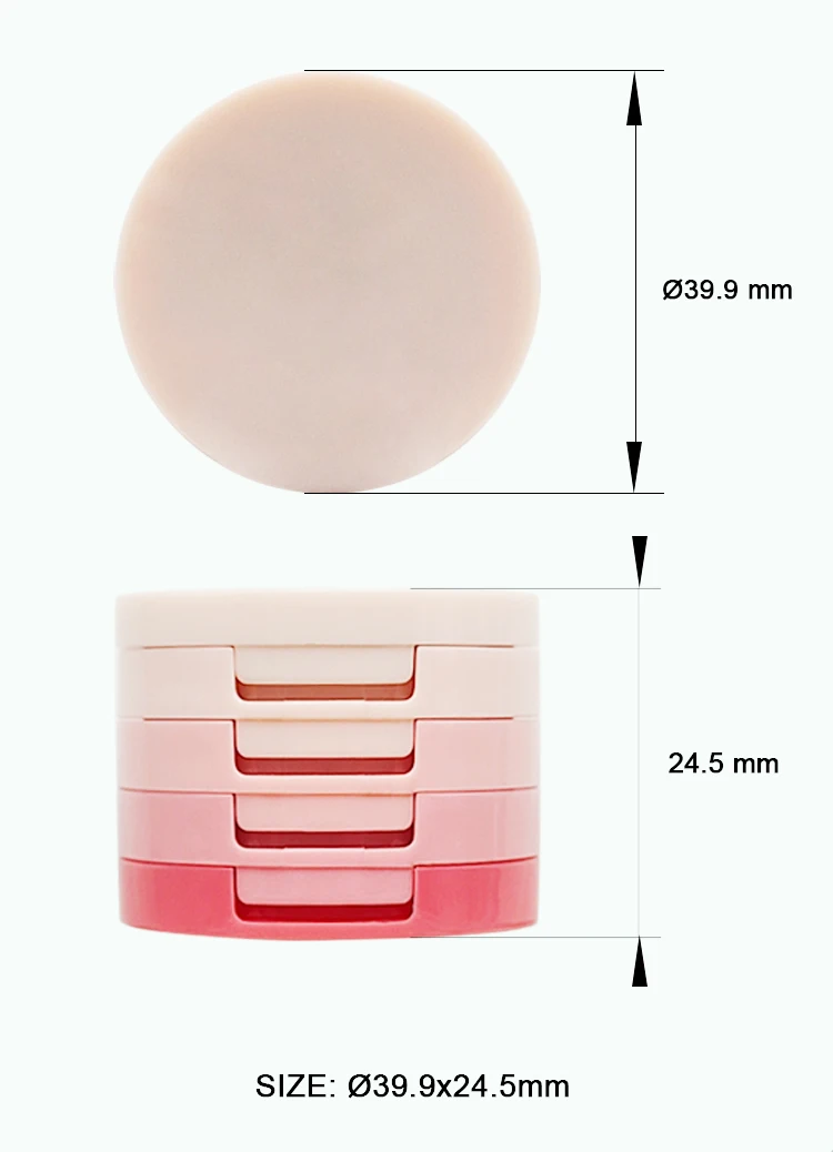 Multi Layers Stackable Pressed Powder Blush Compact Packaging Empty ...