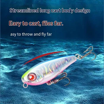 44cm/29g Artificial Hard Bait Lure Crazy Mackerel Pencil Slow-Sinking Long-Cast Submersible Minnow Lead Floating Type Hooks – Minnow – view 3