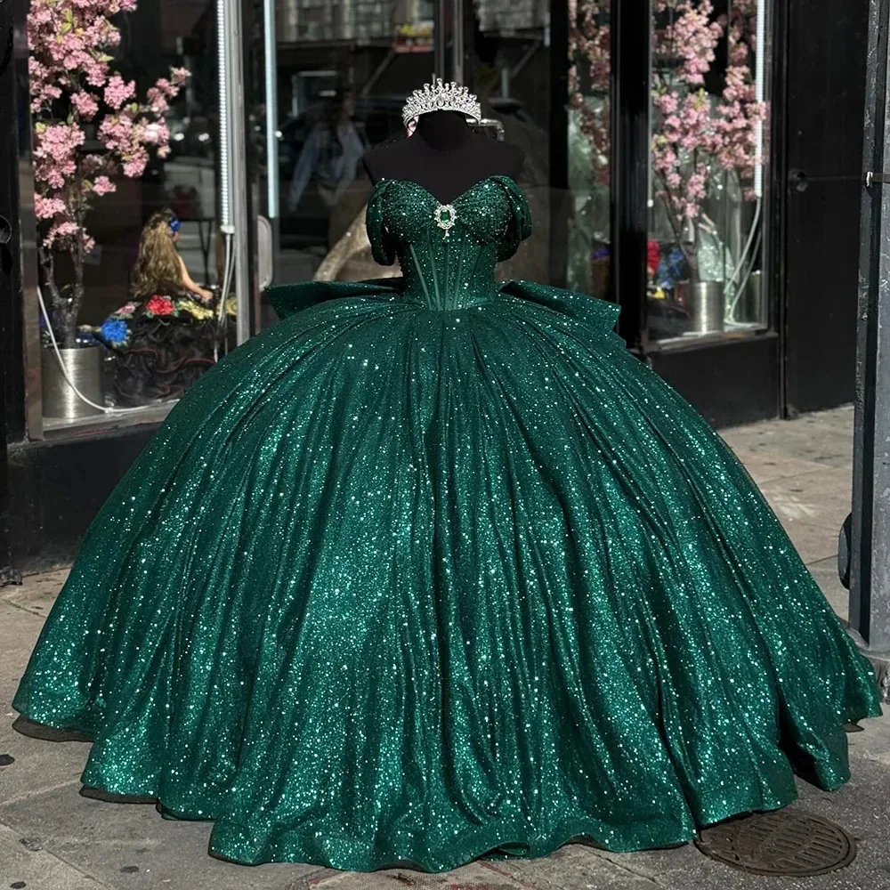 Women Wedding Dress Ball Gown Quinceanera Dresses Vestidos De 15 Anos Glittering Floor-Length Princess Party