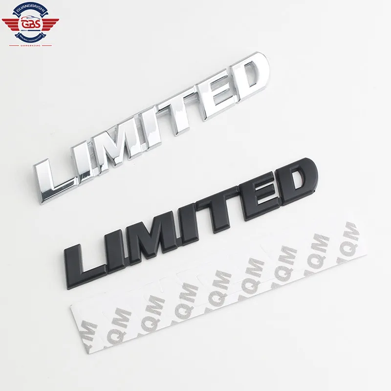 LIMITED Edition Letter Emblem Logo Fit Car 3D Metal Chrome Black Badge Sticker for Toyota Highlander